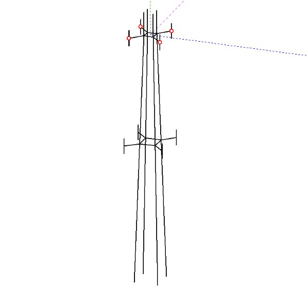 modelo simplificado de la torre de manzaneda